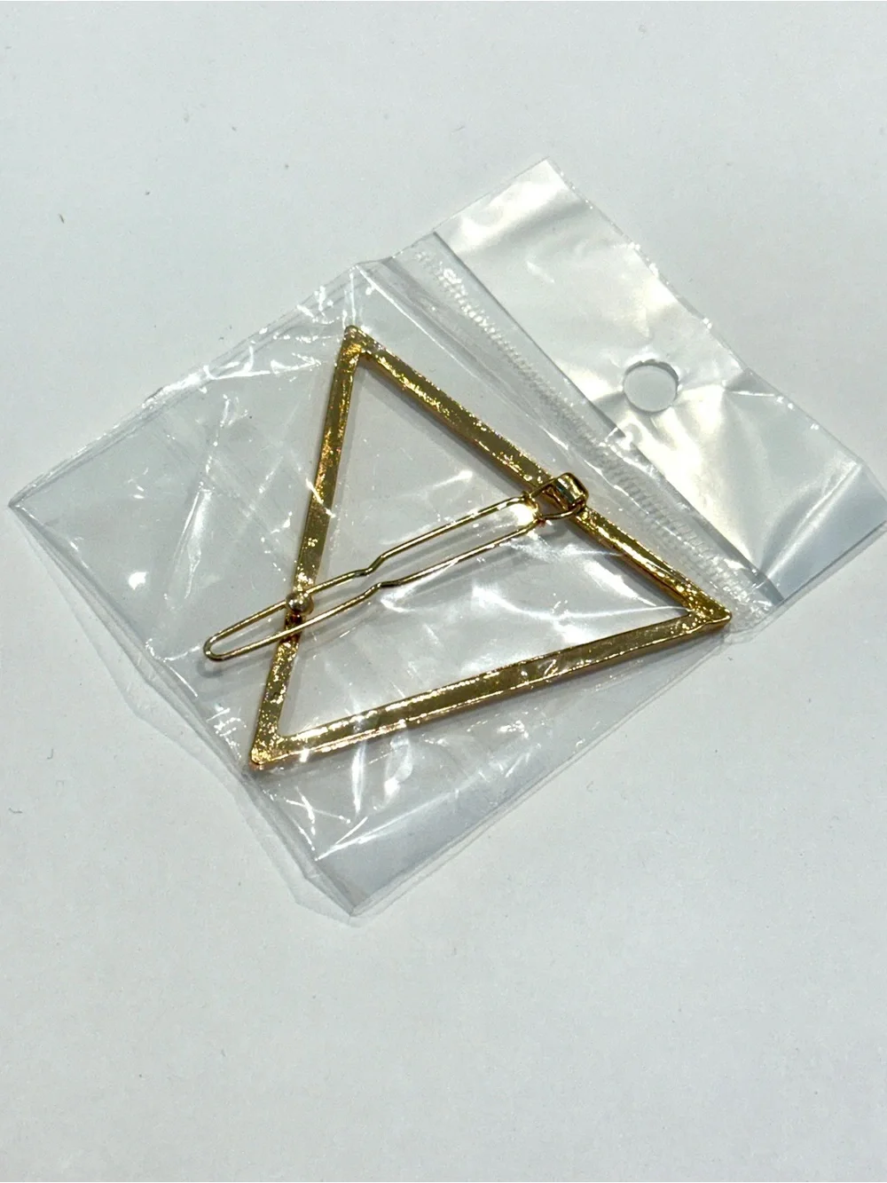 Gold Triangle Hair Clip